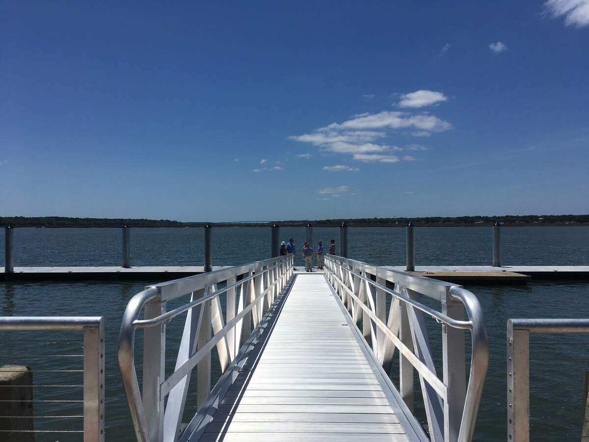 Beaufort's new day dock as seen on Thursday May 3, 2018. The dock will open this Friday and will be free for public use.