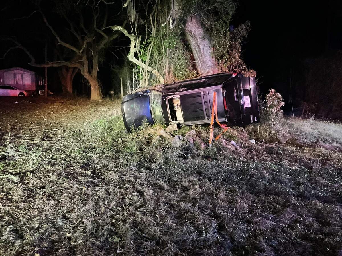 Burton Fire District responds to a crash at the Pine Grove Road and Joe Frazier Road intersection and found no drivers or passengers by the SUV Saturday night.