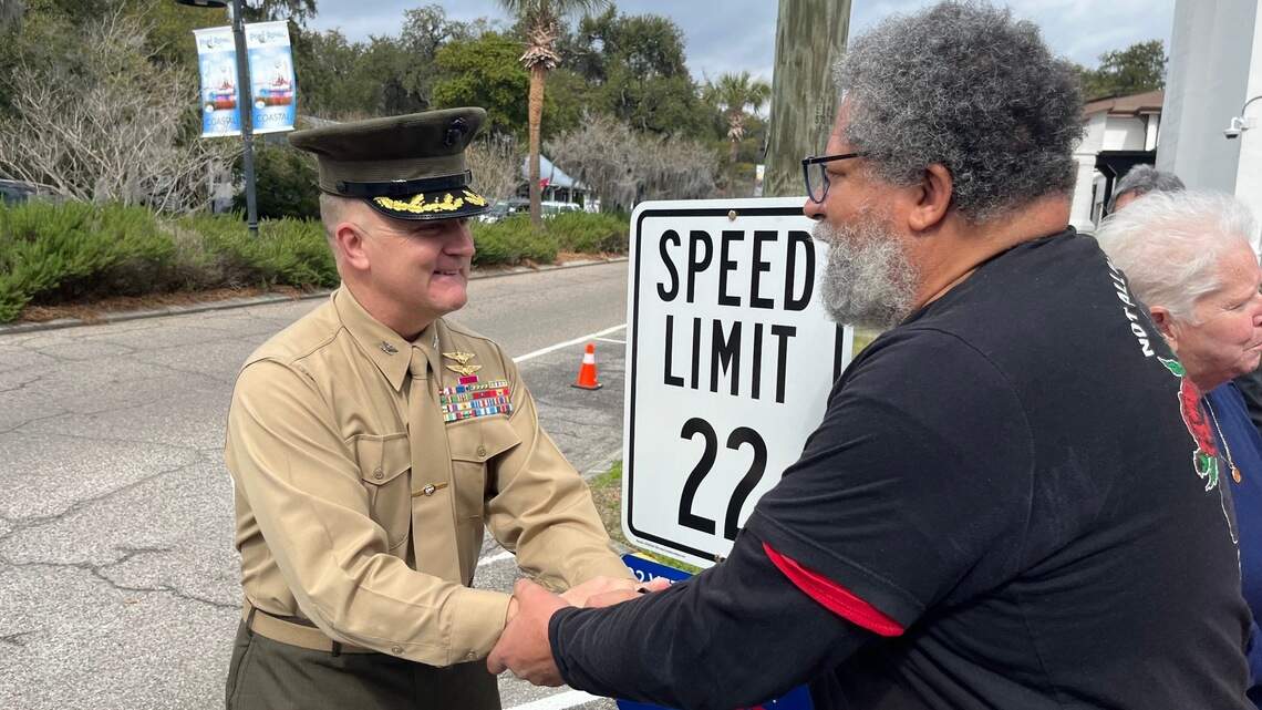 New 22 mph speed limit signs in downtown Port Royal highlight a national tragedy