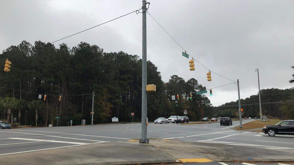 The intersection of Bluffton Parkway and Buckwalter Parkway as seen on Jan. 8, 2021.