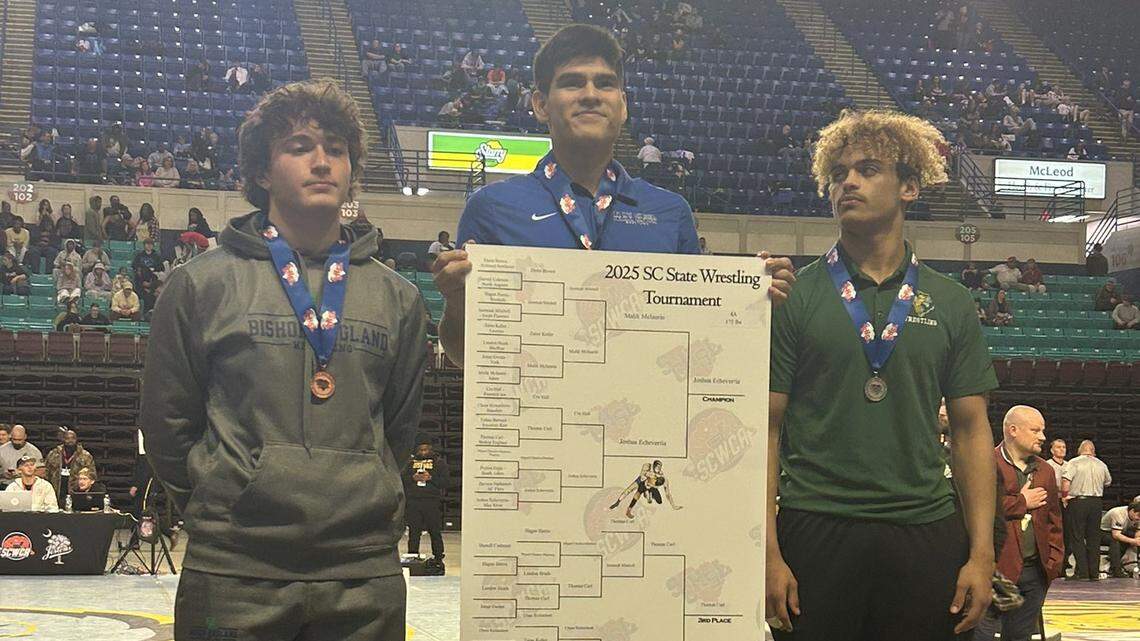 Five Lowcountry wrestlers win championships at 2025 SC state tournament