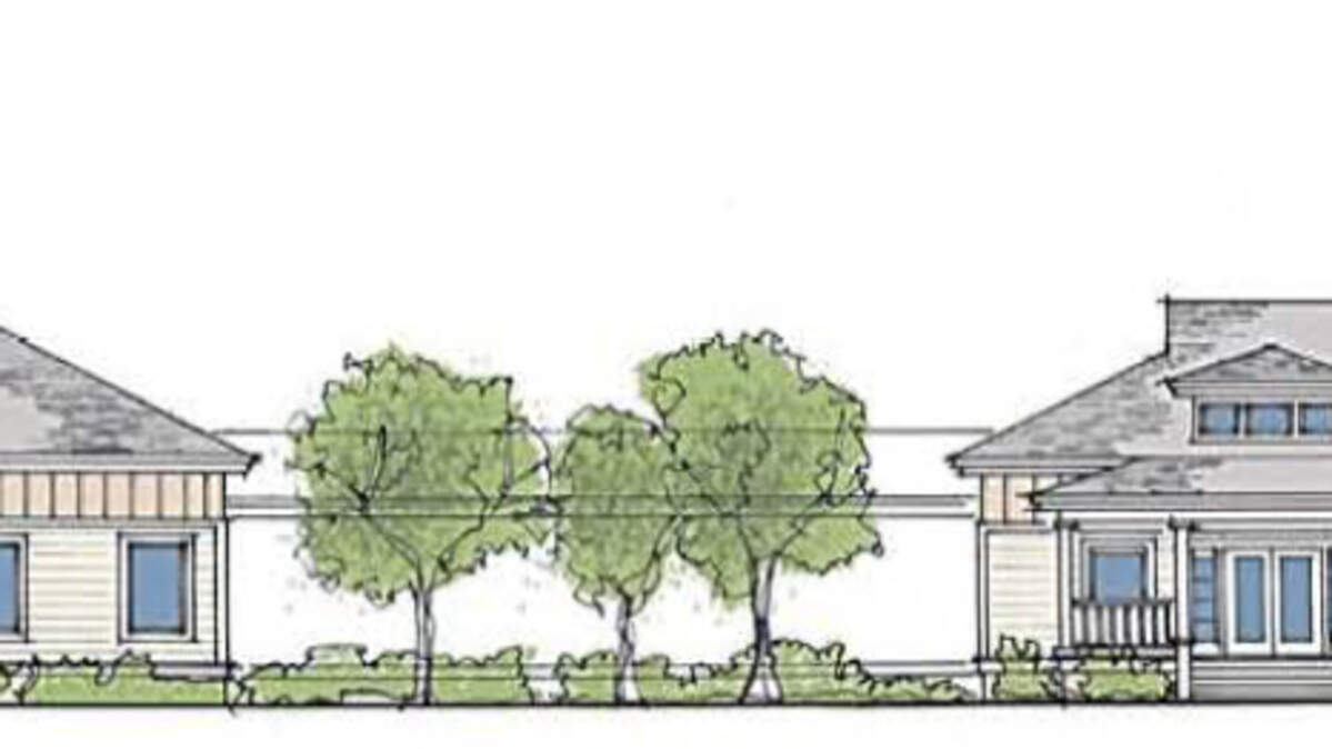 An architectural elevation shows the front of a proposed Beaufort County Animal Shelter complex to be built on land off SC 170 between Pritcher Point and Heffalump roads.