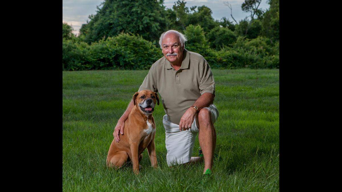 Barry W. Ginn poses with his dog, Romeo, in a photo released during his campaign for Hilton Head Island mayor in 2018.