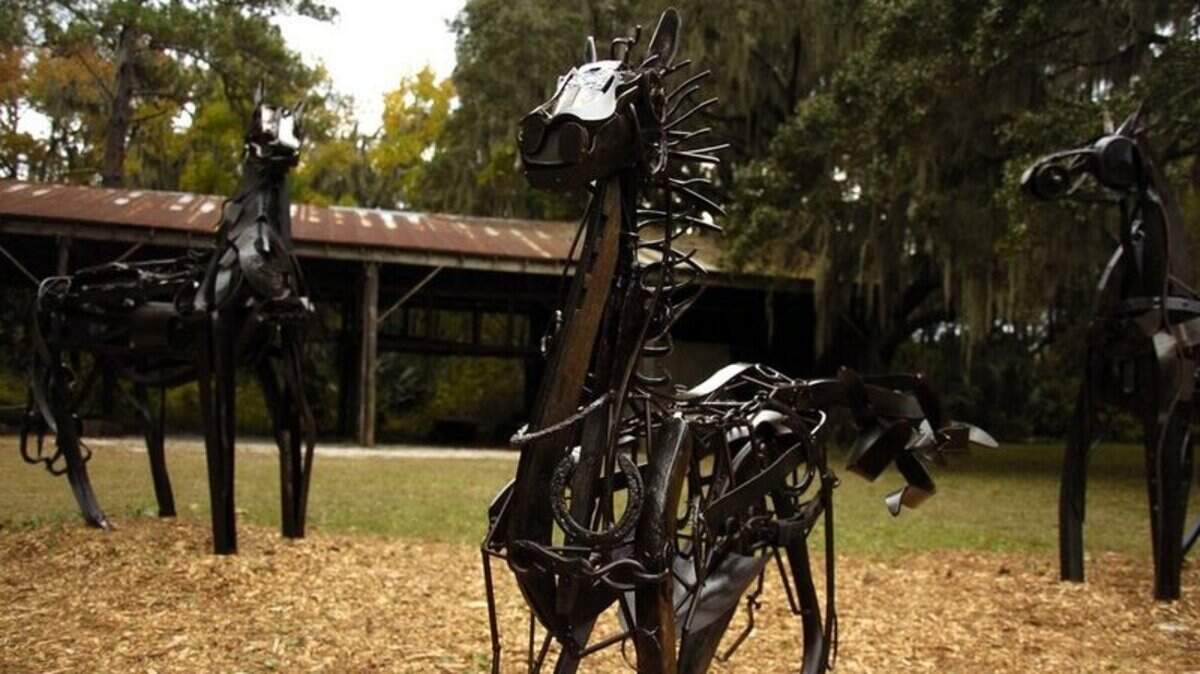This sculpture entitled "Family" by artist Jonathan Bowling of Greenville, N.C. was selected by the committee of the Community Foundation of the Lowcountry to be purchased for permanent installation on Hilton Head Island.
