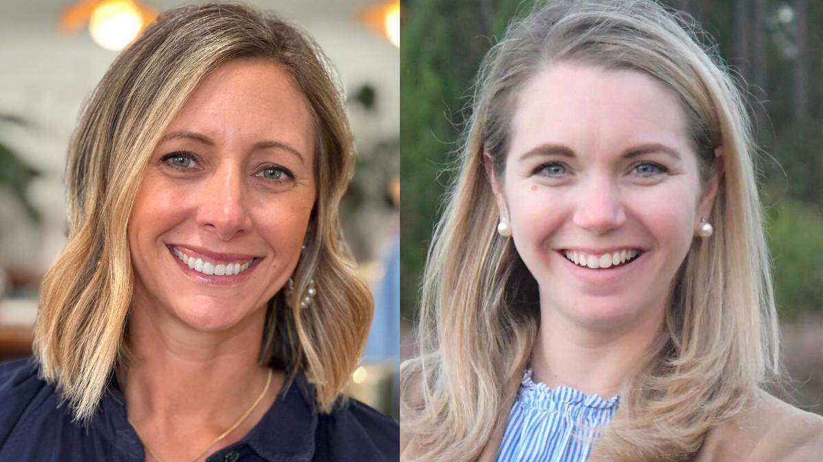Emily Burden, left and Emily Mayer are running for the single Bluffton Town Council seat left open by mayor-elect Larry Toomer.