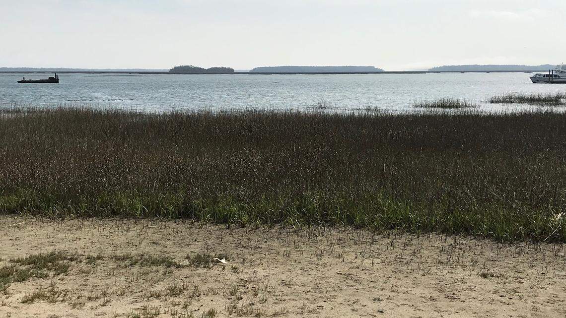 What’s that tiny barge doing near the Hilton Head bridge? Here’s what we found out