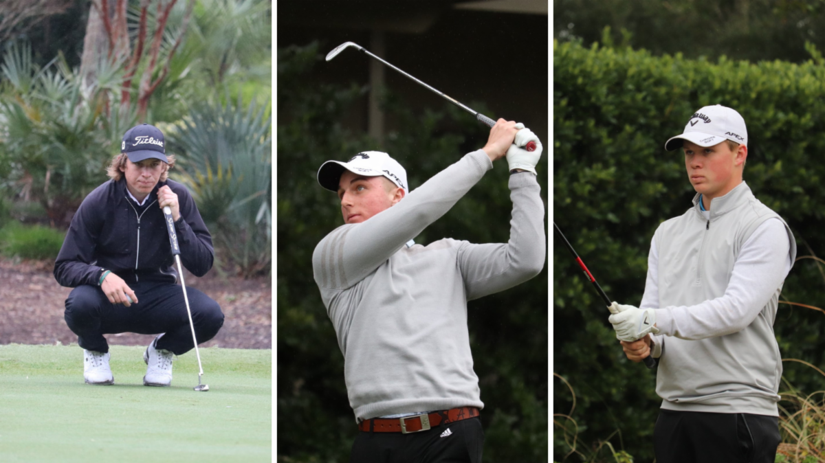 The top three golfers at the Sea Pines Junior Heritage are Jack Turner, Jonathan Griz and Caleb Surratt.