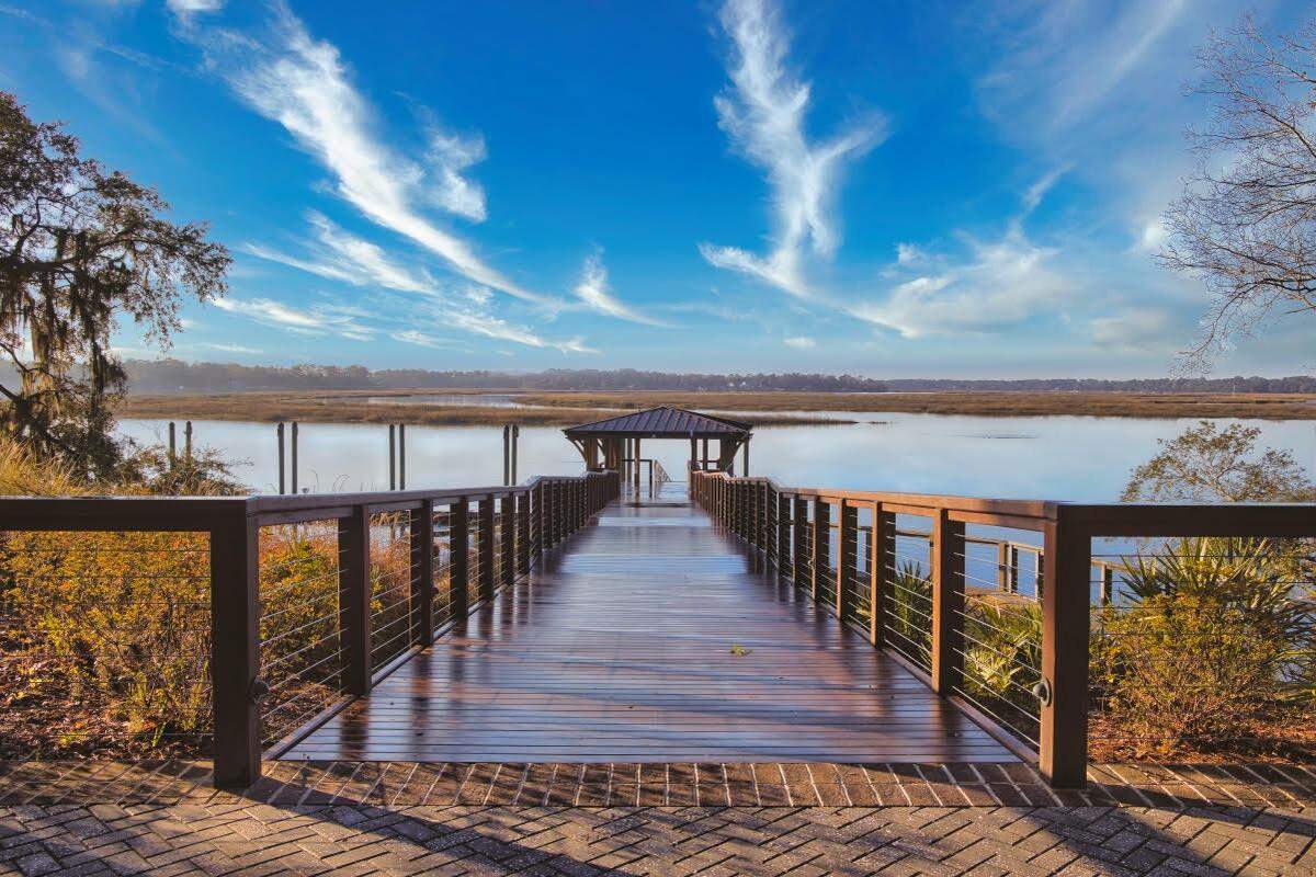 Steve Higgins sent in this photo of the dock on the May River in Old Town Bluffton.&nbsp;