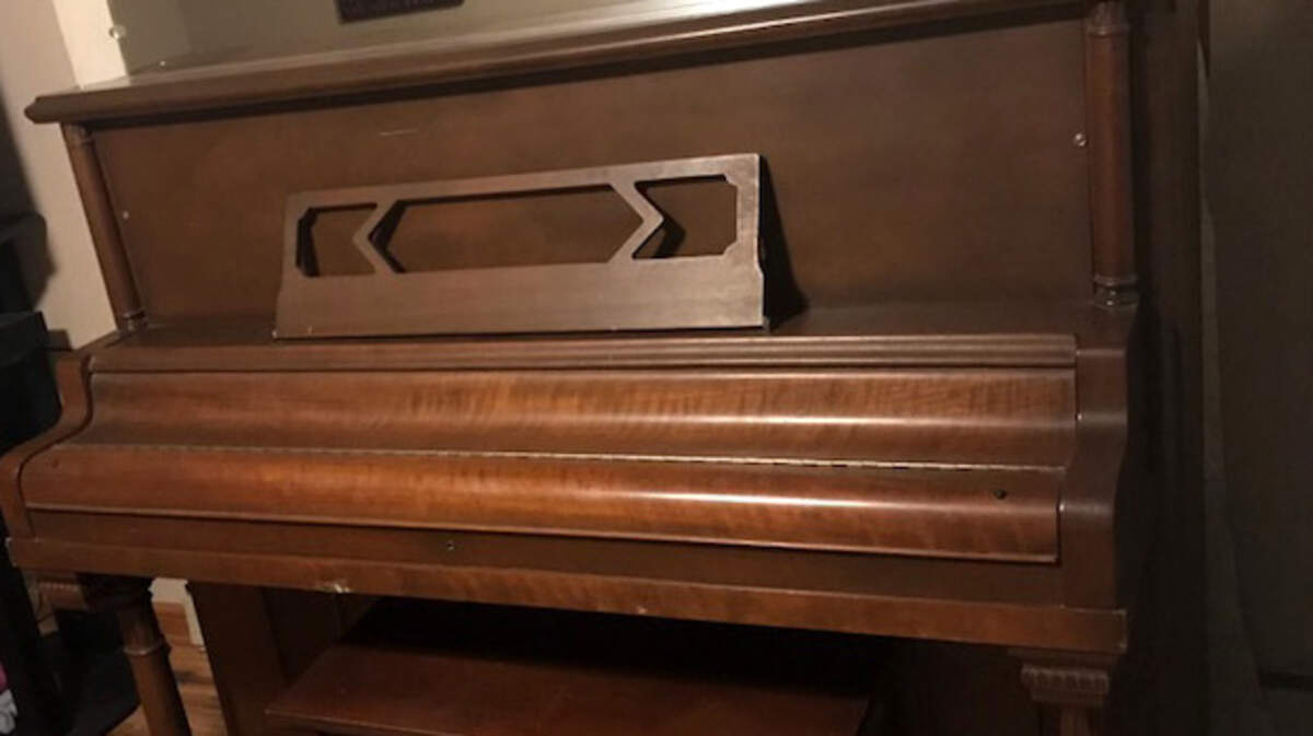 Jean Tanner’s upright piano.