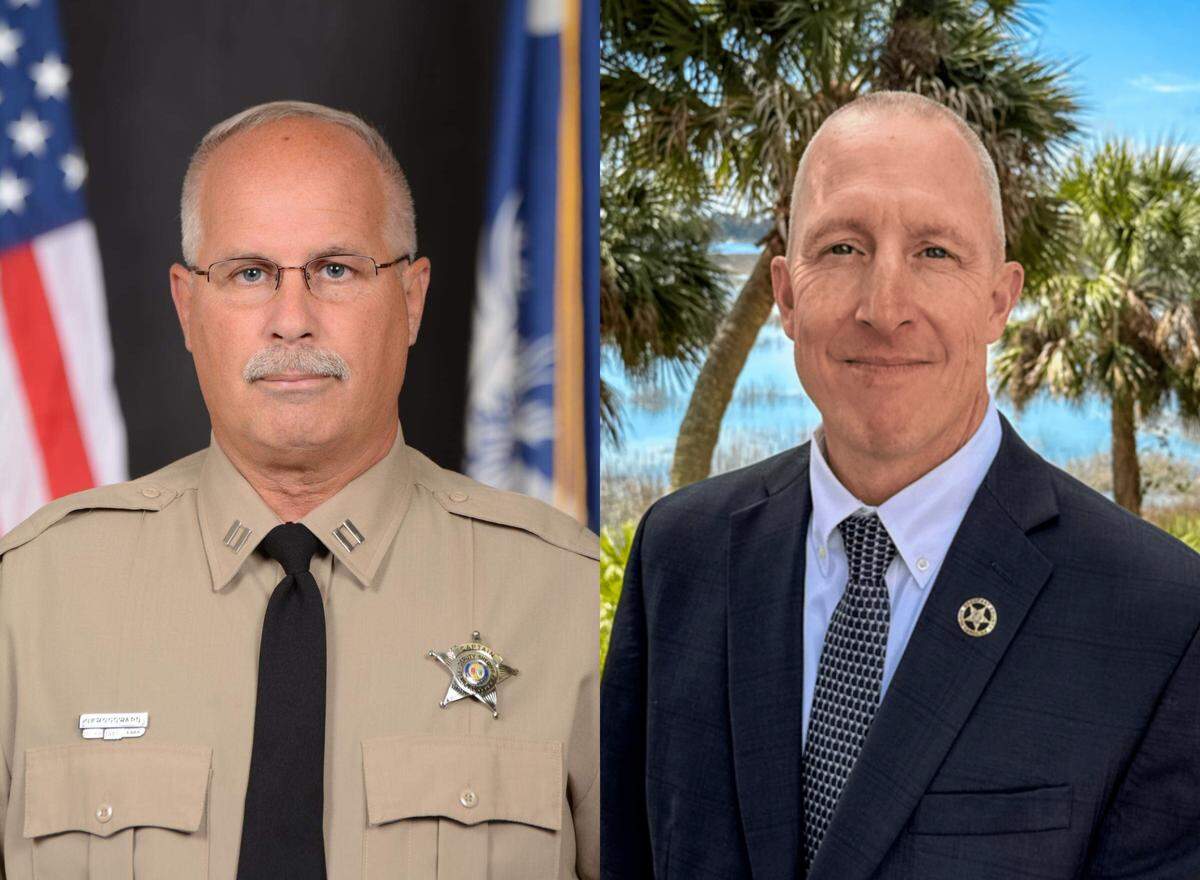 JoJo Woodward (left) and Doug Seifert are running as Republicans to become the next sheriff of Beaufort County. The race was left open to newcomers after longtime sheriff P.J. Tanner announced in March 2026 he would not seek an eighth term.