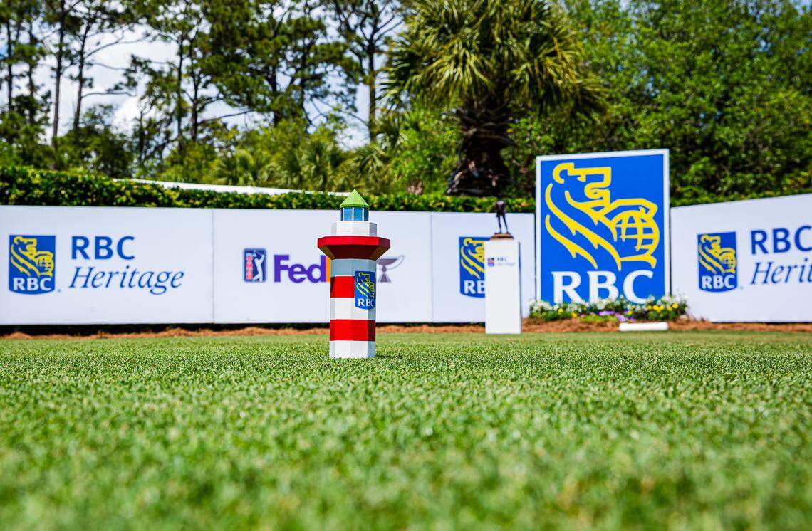 The 1st hole during the final round of the RBC Heritage Presented by Boeing on Sunday April 17 2022 at Harbour Town Golf Links in Sea Pines on Hilton Head Island.