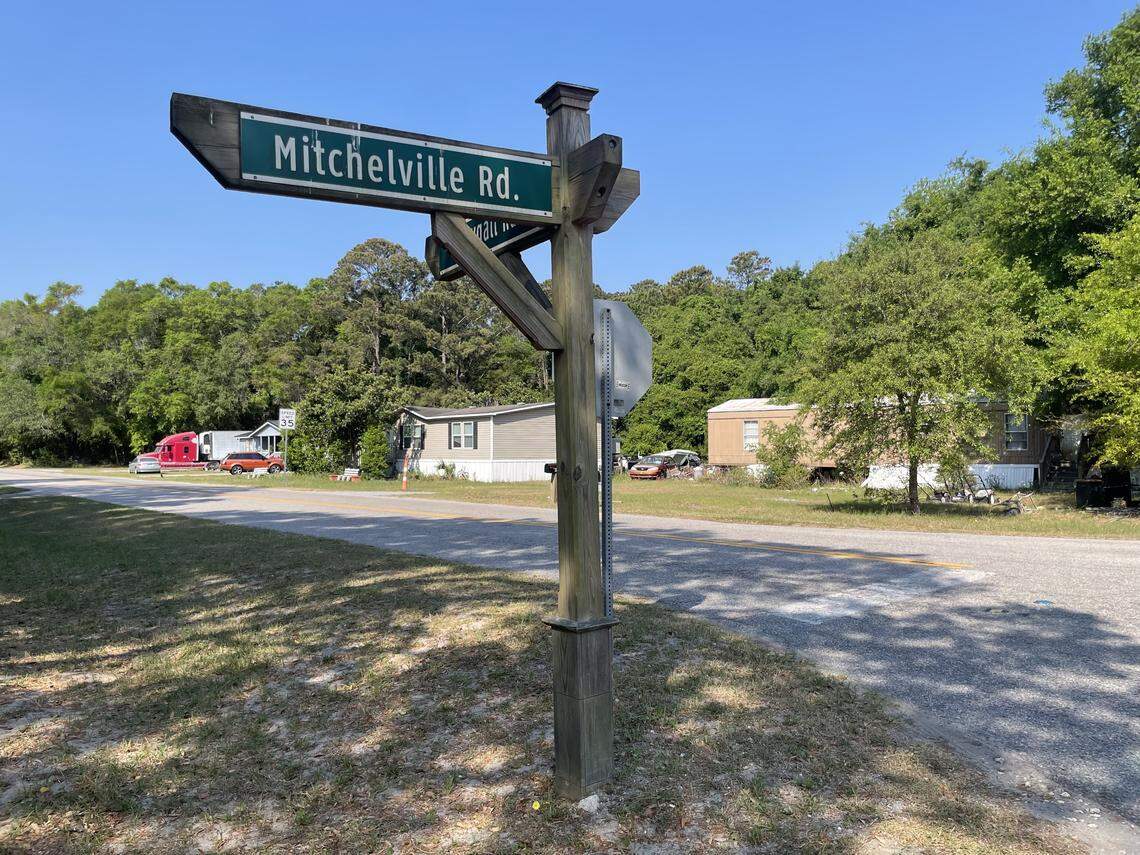 Some Gullah leaders want to rezone property in the Baygall neighborhood from Baygall road to Fish Haul road. The homes pictured here would be rezoned to allow for commercial development.