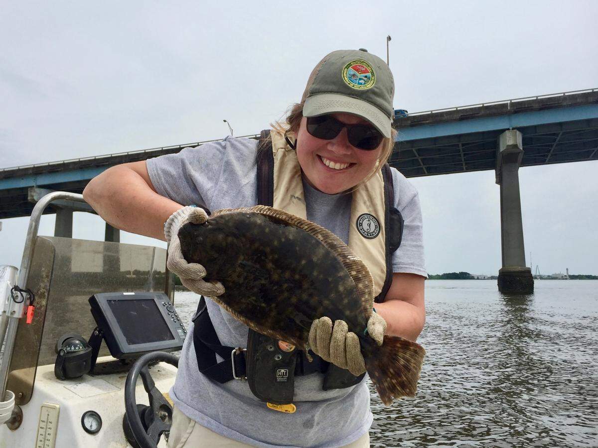 SCDNR biologist Morgan Hart tracked flounder movement across South Carolina as part of her master’s thesis work at the College of Charleston.