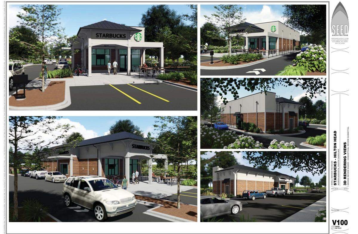 Plans for a Starbucks on Hilton Head Island’s south end.