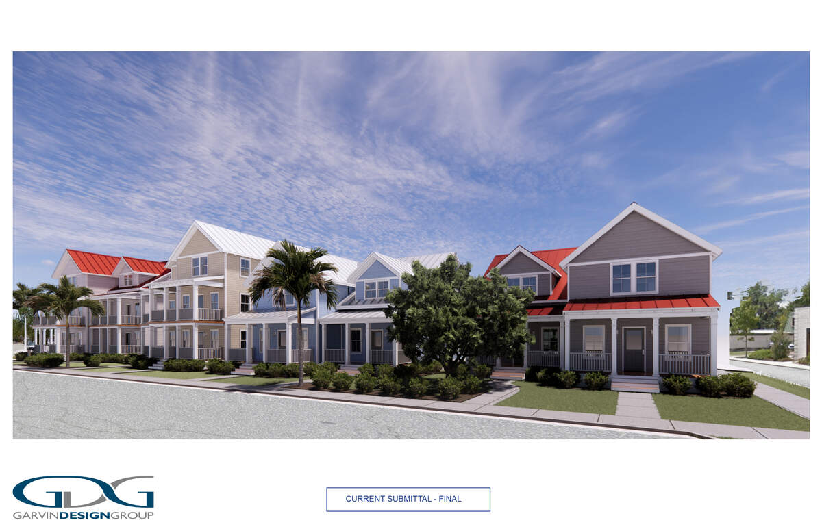 A submitted elevation of the proposed new construction on Prince Street that was approved by the Historic Review Board on Jan. 13, 2021, located in the Northwest Quadrant in historic downtown Beaufort.