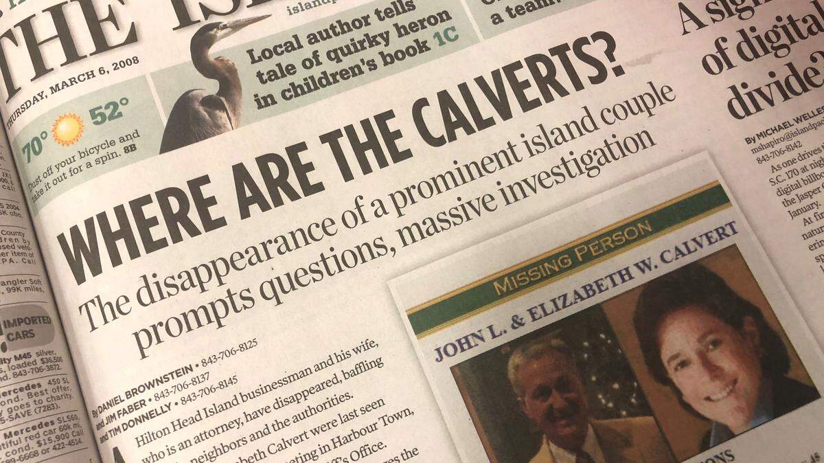 Investigation Discovery features Hilton Head mystery: What happened to the Calverts?