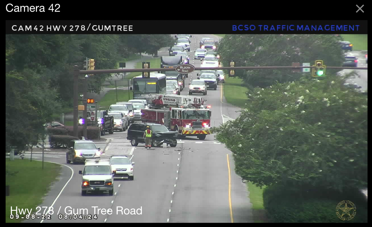 An accident on U.S. 278 is blocking traffic on all westbound lanes, according to an alert sent from the Beaufort County Sheriff’s Office on Thursday morning.