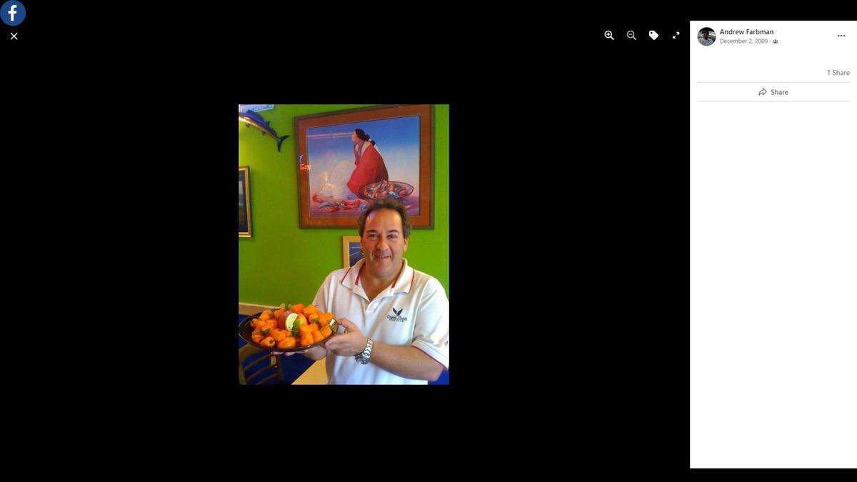 Andrew Farman could talk about anything and “never met a stranger,” according to friends John O’Gorman Jr. and Rodney Woodward. “If you bellied up at the bar for the best fish tacos in town, he would just enthrall you in conversation until you were ready to leave,” said O’Gorman. “He was a great conversationalist and could talk about anything.”&nbsp;