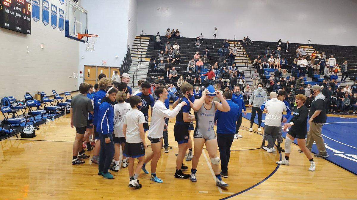 May River wrestling defeated Hilton Head Island to win the Class 4A Lower State championship on Feb. 17, 2021.