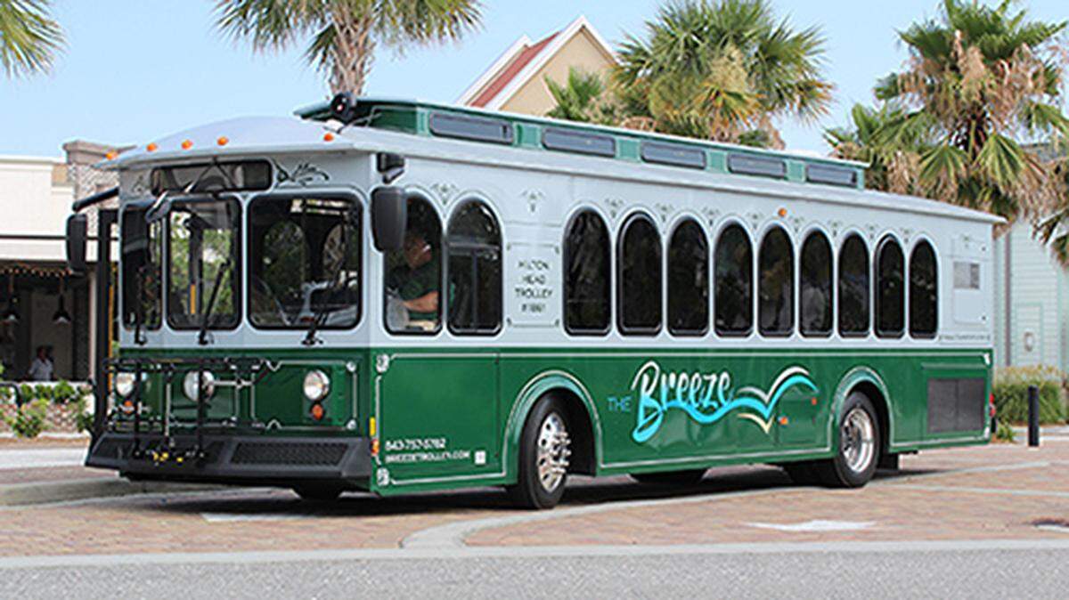 Hilton Head’s new trolley service, “The Breeze,” began on Monday, July 16, 2018.