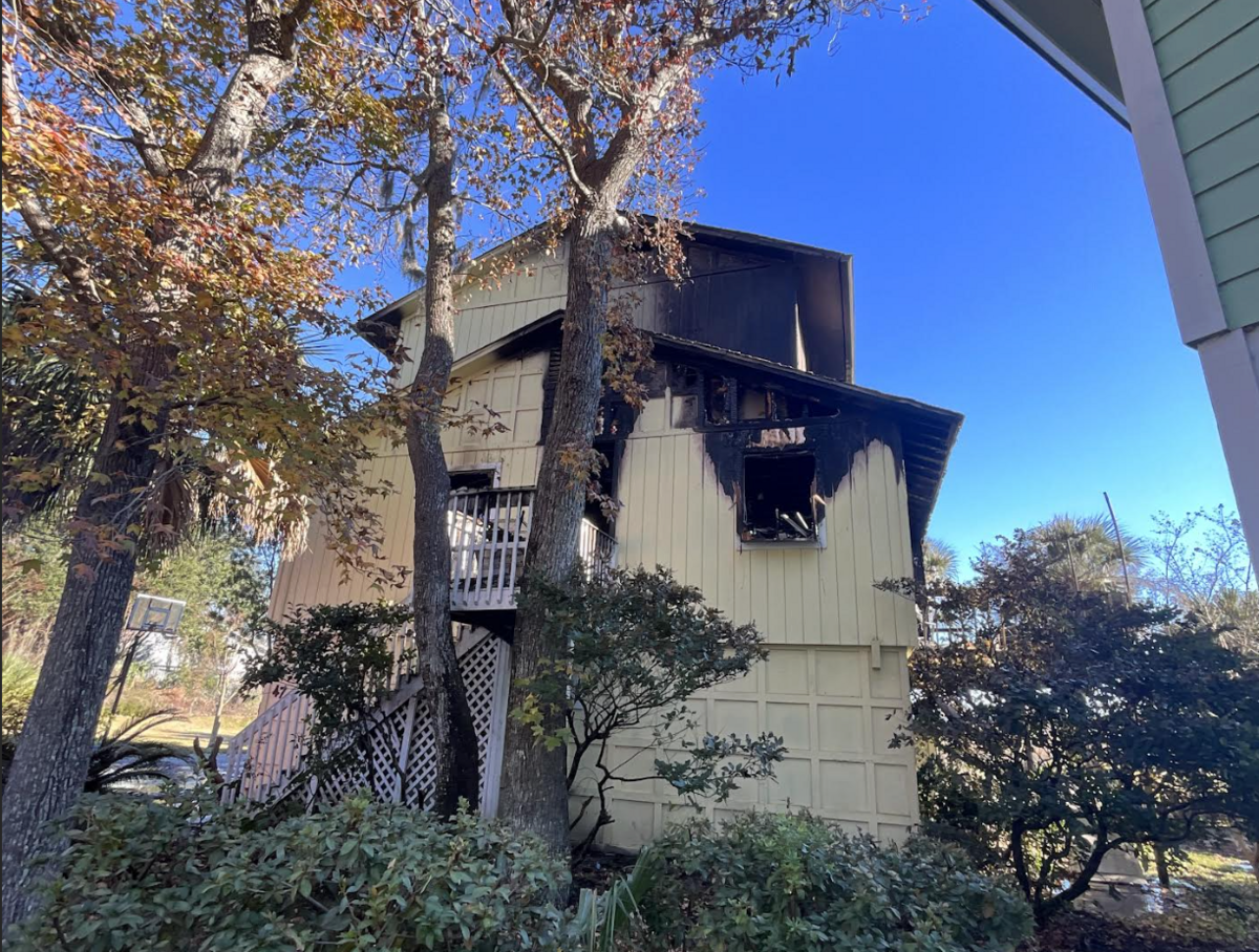 No injuries were reported in a house fire Dec. 21, 2025, at a home on Marshland Road. Both floors above the parking area on the ground level received “extensive damage.”