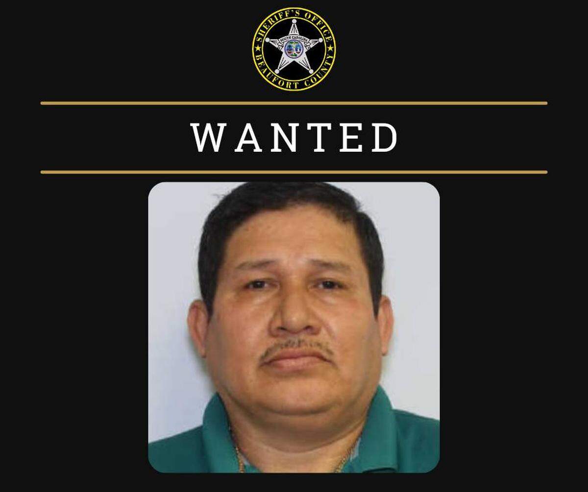 A mugshot shows Awildo Gabriel Rivera, a Burton man wanted on a charge of sexual assault on a minor by the Beaufort County Sheriff’s Office.