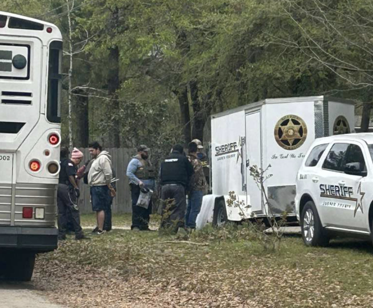 Detainees were seen on the side of Tammy Drive in Ridgeland on March 28, during a joint operation between the Jasper County Sheriff’s Office and U.S. Immigration and Customs Enforcement. The wave of arrests was “not a sweep,” Sheriff Chris Malphrus wrote in a statement, but the culmination of a monthslong investigation into an organized cockfighting operation.