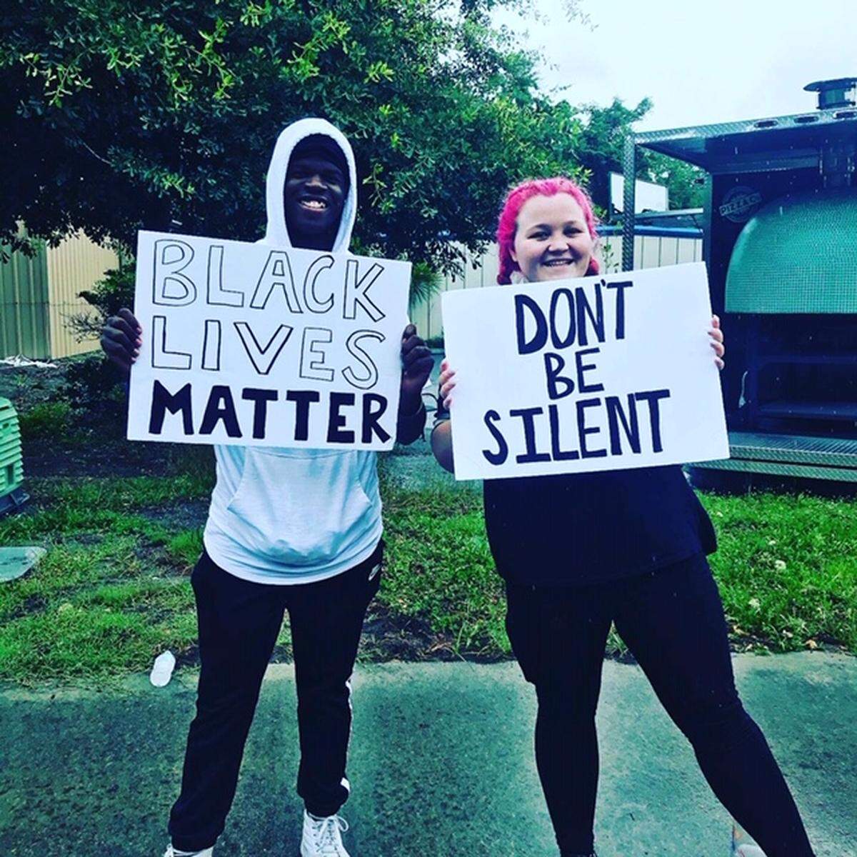 Young people advocate for racial justice in Bluffton on Thursday, June 4, 2020.