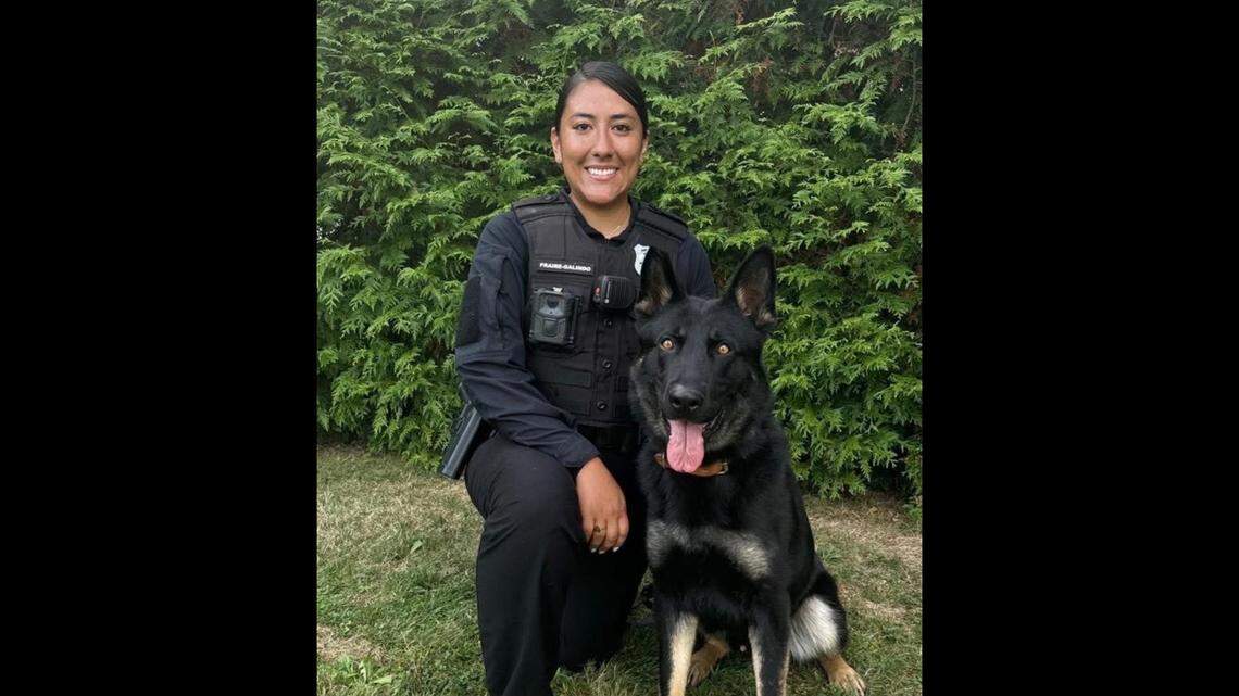 Cpl. Karina Galindo and Rocky are now patrolling Port Royal as the town’s first canine unit.