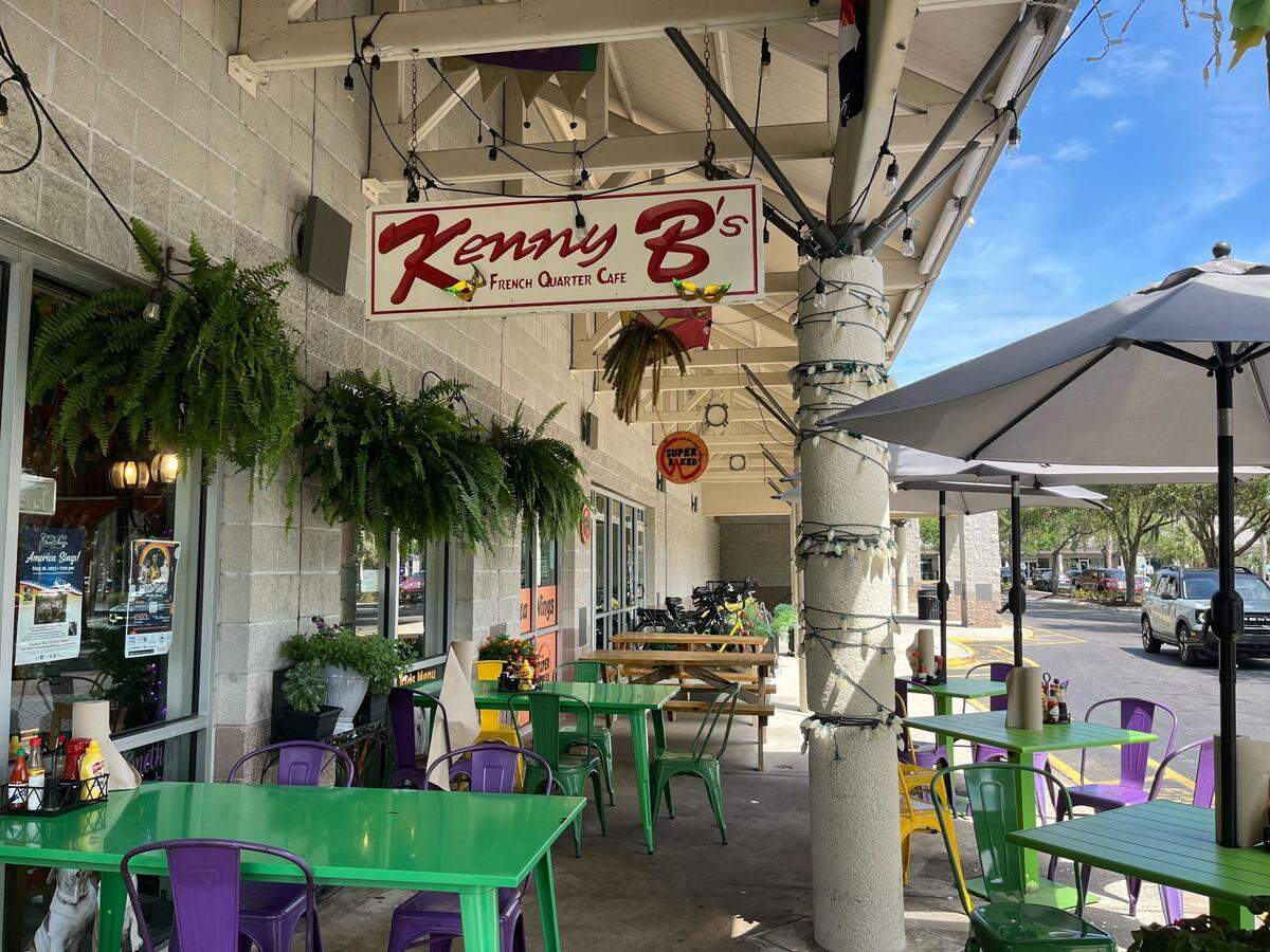 Kenny B’s French Quarter Cafe’s original location on the south end of Hilton Head Island.