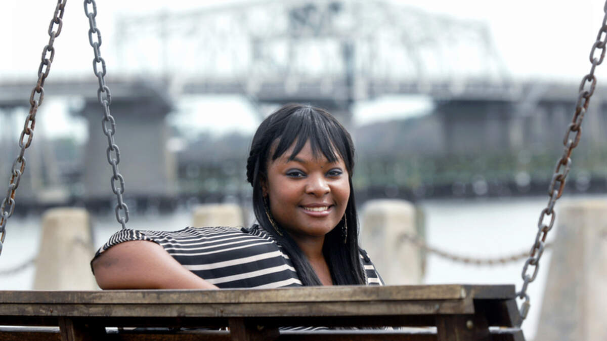"American Idol" contestant Candice Glover poses March 9 in Beaufort.