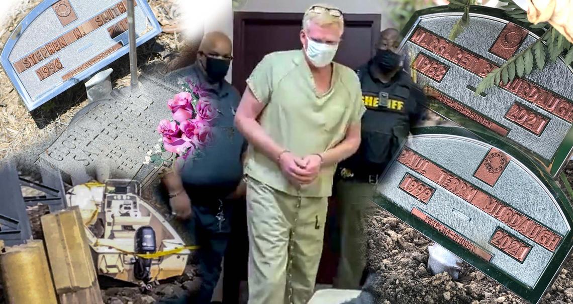 The world is watching the saga of Alex Murdaugh, clockwise center, who was arrested in a botched suicide/insurance scam attempt three months after his wife, Maggie Murdaugh, was found murdered, along with their son, Paul. Other investigations related to the Murdaugh family have added to the intrigue: A boat crash that killed Mallory Beach; alleged embezzlements of millions of dollars from his law firm and from Gloria Satterfield’s heirs; and the suspicious death of Stephen Smith.