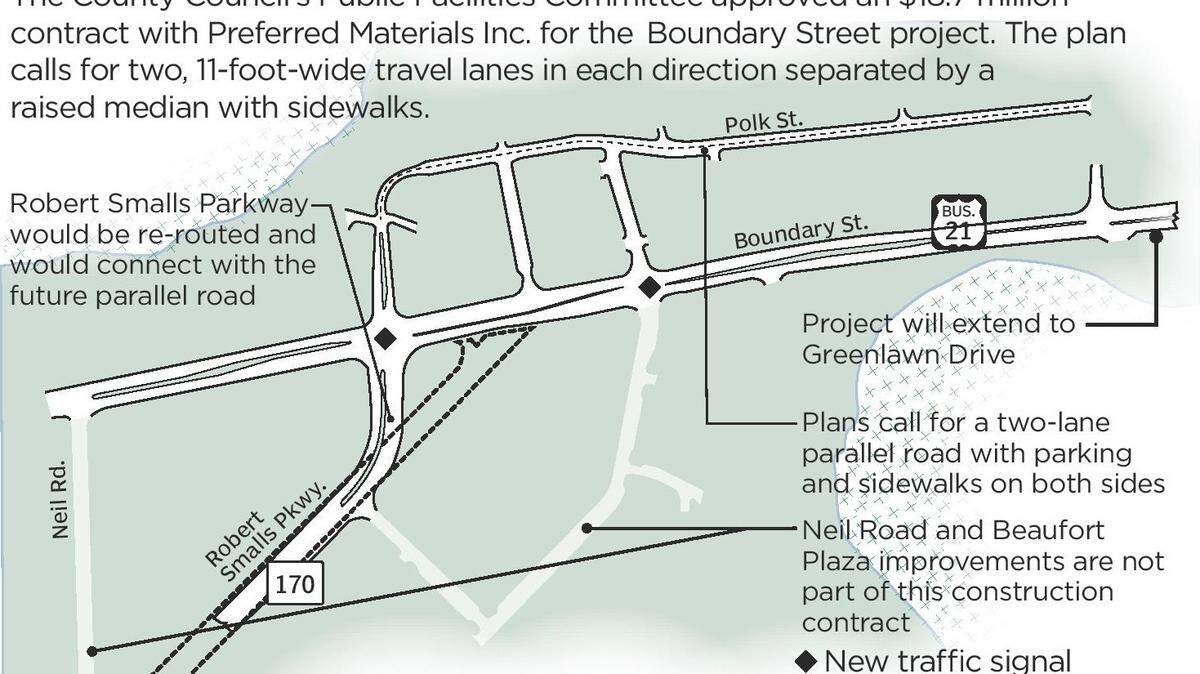 Boundary Street plan map