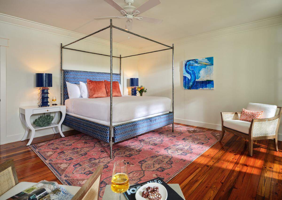 A first-floor guest room at May River Manor
