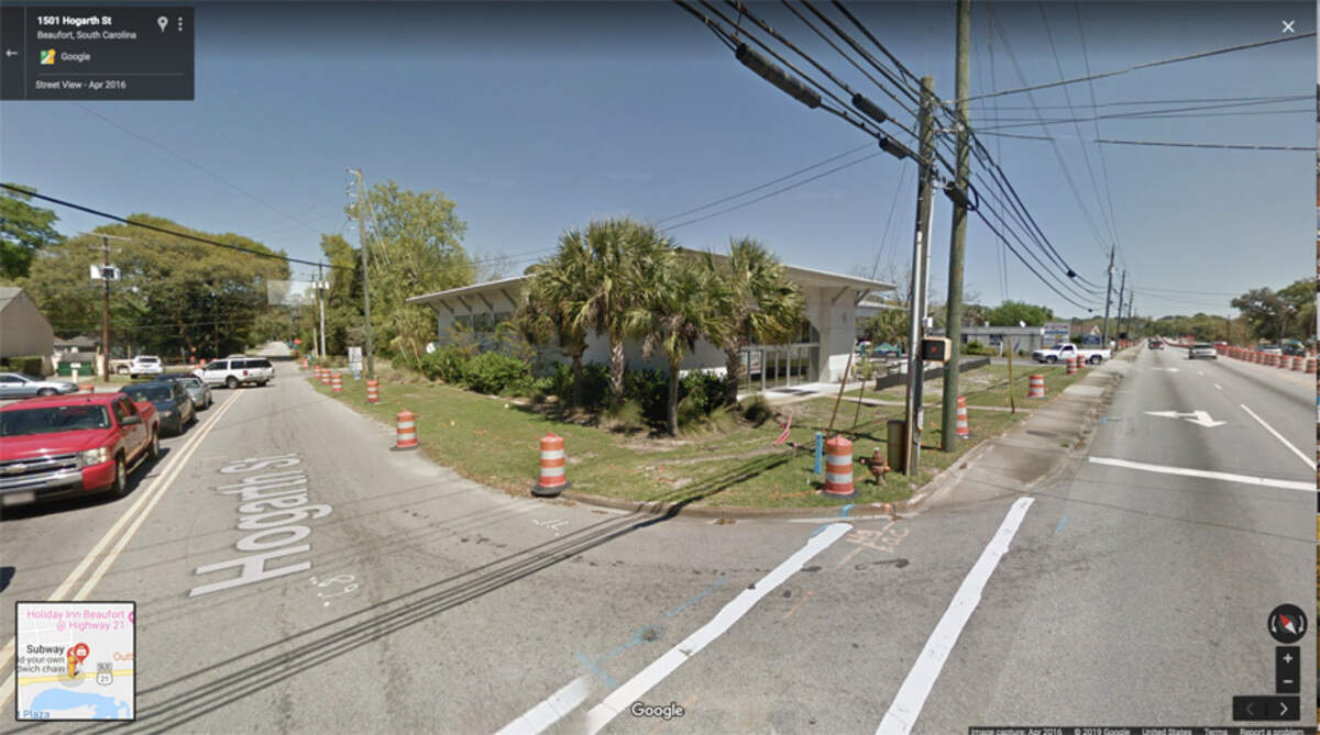 The intersection of Hogarth and Boundary streets in Beaufort where John Dortch was shot in the neck by a former roommate.