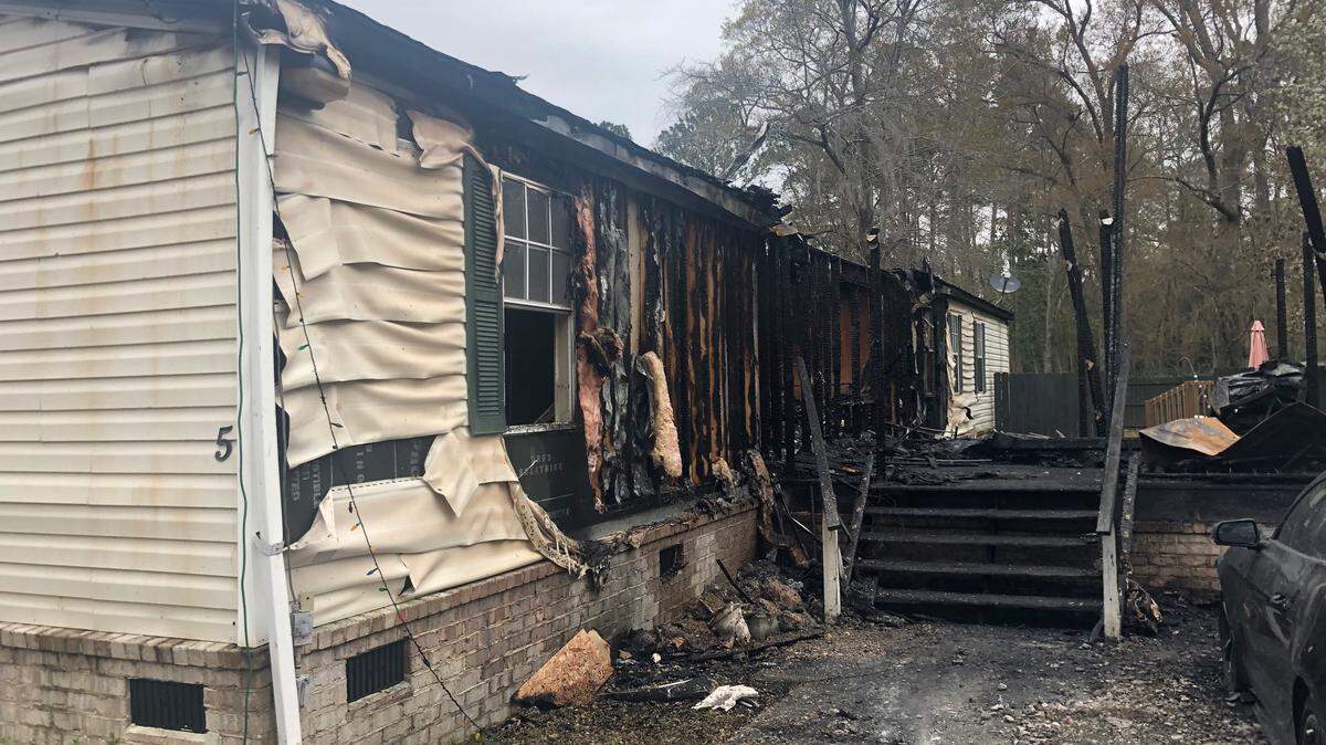 The aftermath of a March 11 fire on Old Miller Road in Bluffton.