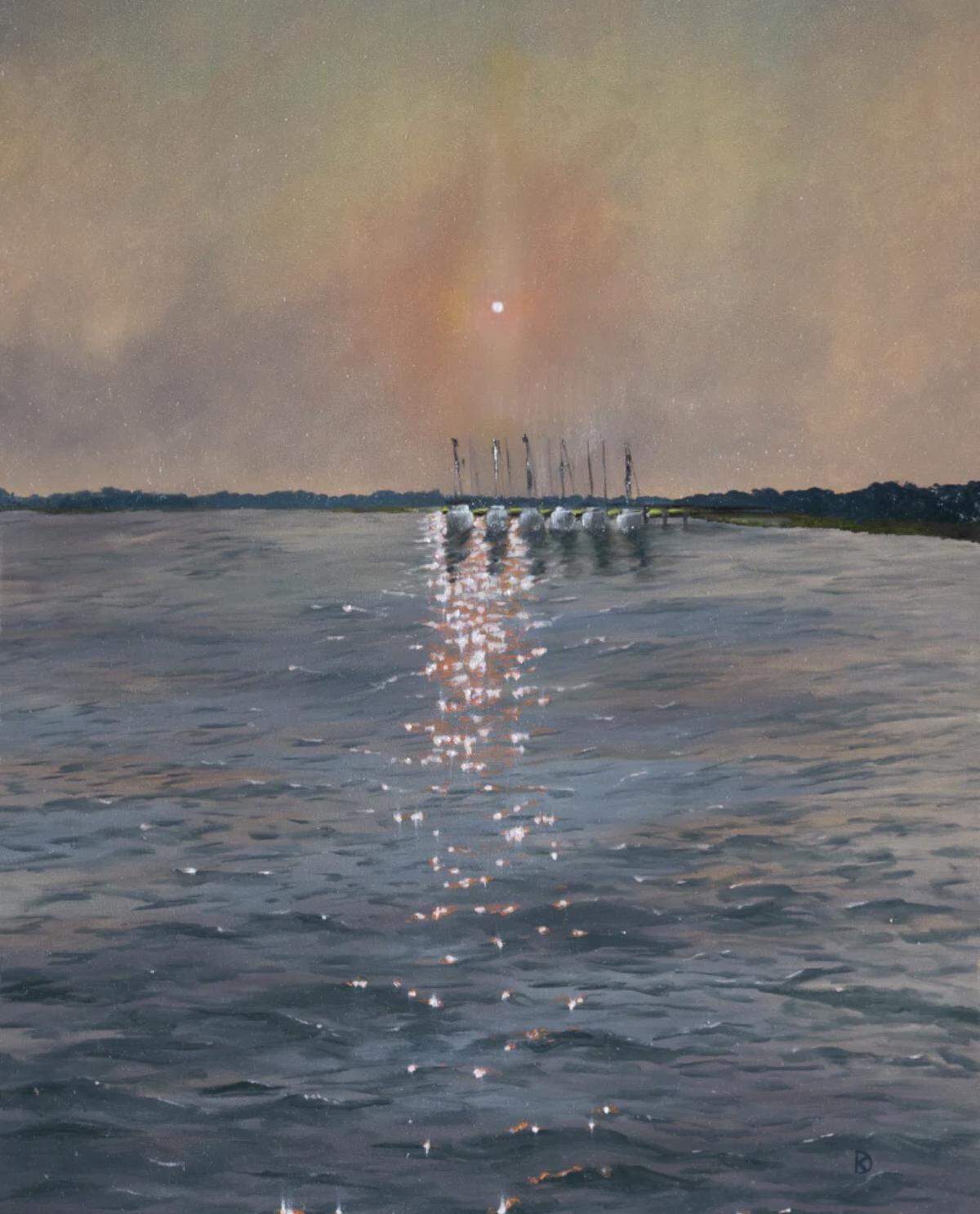 “Difference of Perspective” by Kayla DeVito, a local Beaufort artist.
