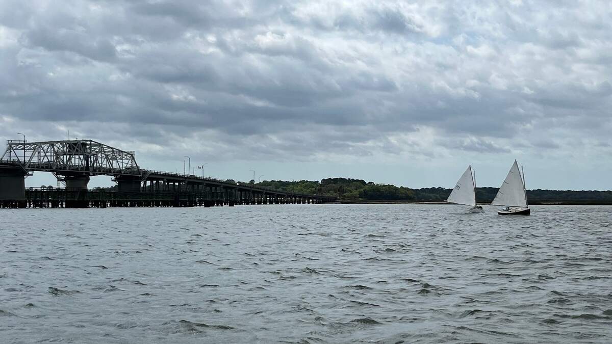 The Santa Elena Regatta is an annual combined catboat and keelboat competition consisting of the Jean Ribaut Cup on Saturday, and the Pedro Menendez Cup on Sunday. One vantage point to watch the races is the day dock in Beaufort.