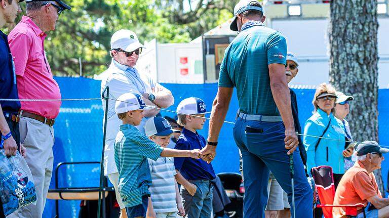 Sunshine and windy conditions on Day 2 of RBC Heritage