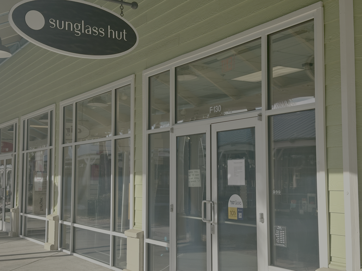 More than $4,000 worth of sunglasses were stolen from a Sunglass Hut in a Bluffton-area outlet mall earlier this month, according to police.