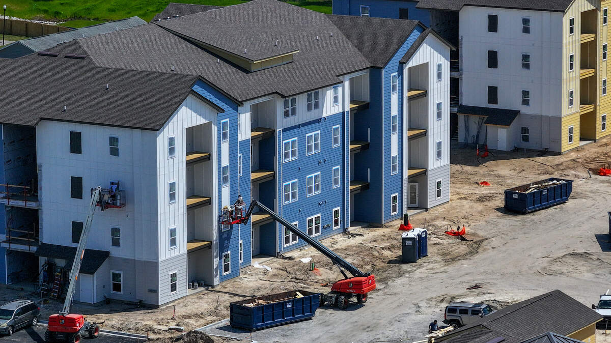 Construction continues on the $73.5 million Preserve at Hanover Park as photographed on April 9, 2025, located off Robert Smalls Parkway in Beaufort. The complex will have a total of 280 units ranging from studios to three-bedroom apartments. According to the developer, amenities will include a fitness center, swimming pool and pickleball courts.