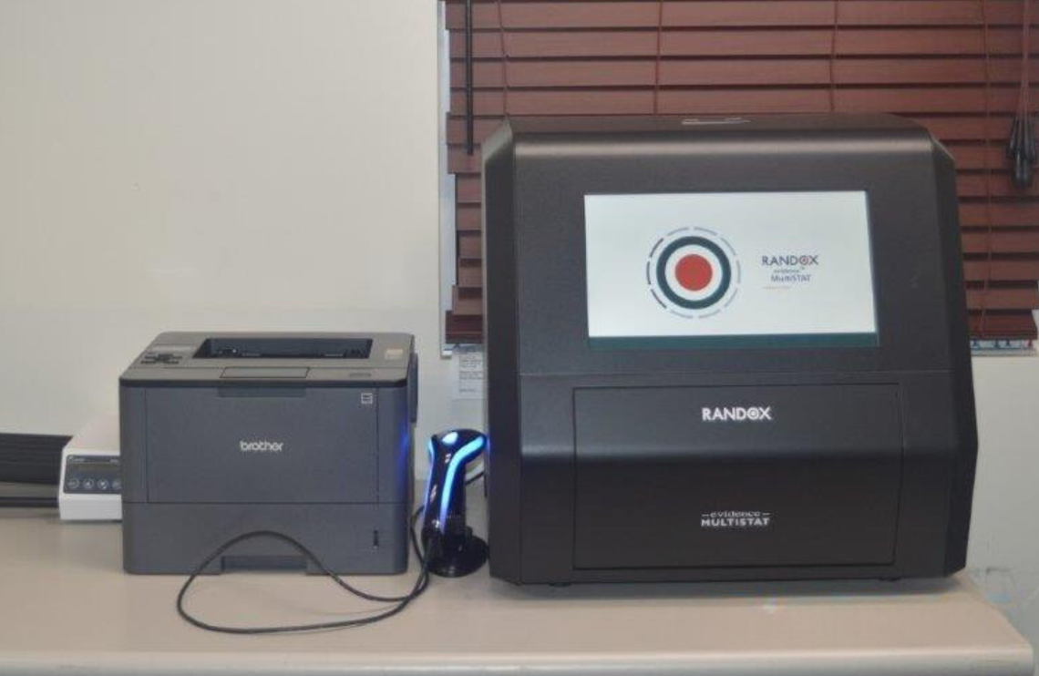 Another new addition to the Beaufort County Coroner’s Office is the Randox MultiSTAT, which can perform toxicology analyses on blood, urine or oral fluid samples in less than half an hour.