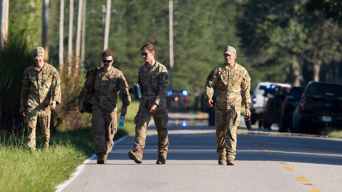 ‘We’ve got a pilot in the house ... He landed in my backyard.’ Hear F-35 crash 911 call