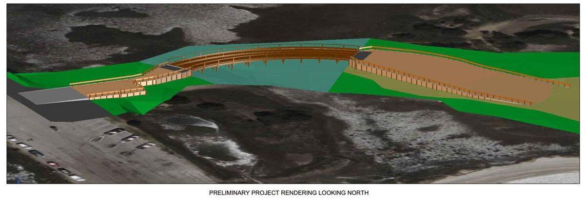 Construction is beginning on a causeway that will allow safe access from Sands Beach Road to Sands Beach in Port Royal.