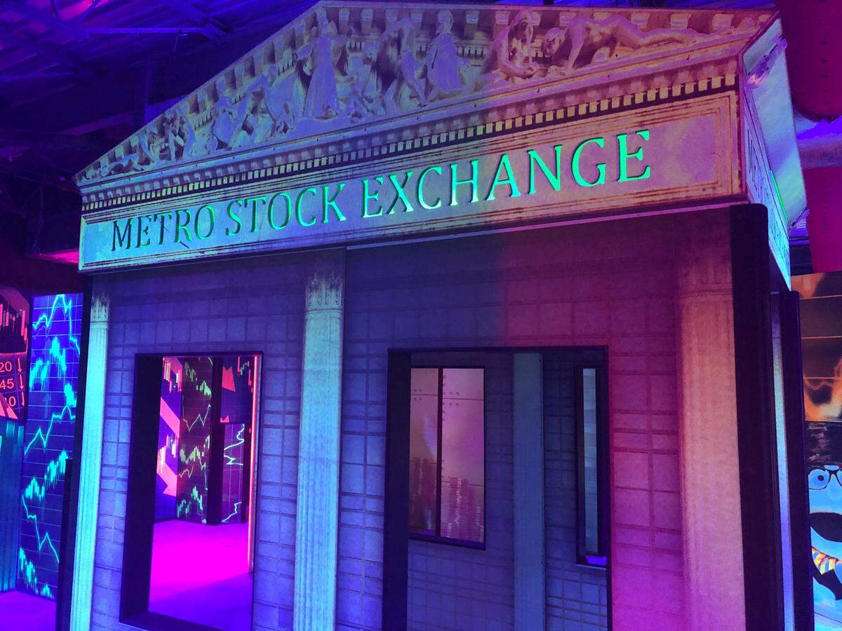 The laser tag area at Smart Company Kids Zone in Bluffton has a stock market theme. Up to 16 players at a time can choose from among 30 different scenarios.