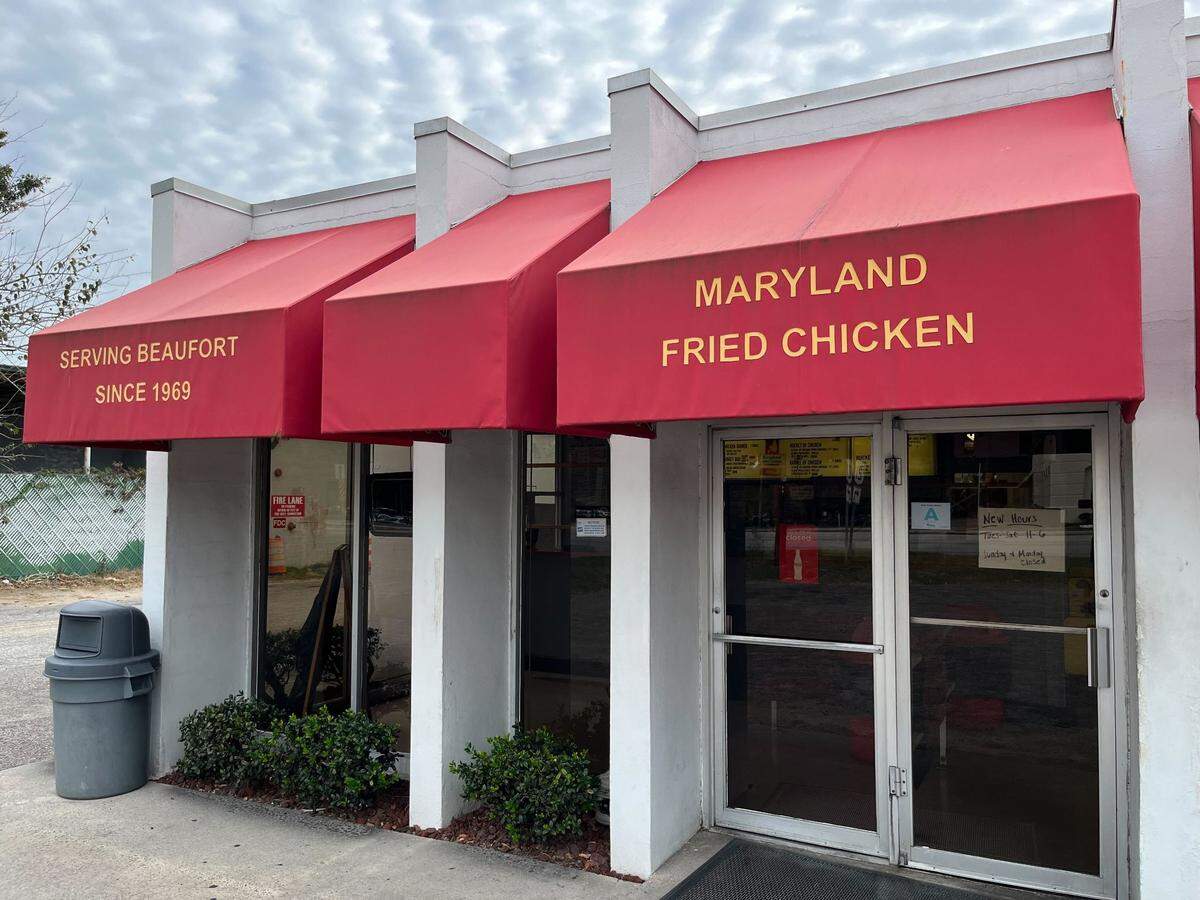 Maryland Fried Chicken on Ribaut Road in Beaufort looks largely the same in 2022 as it did when it opened in 1969.