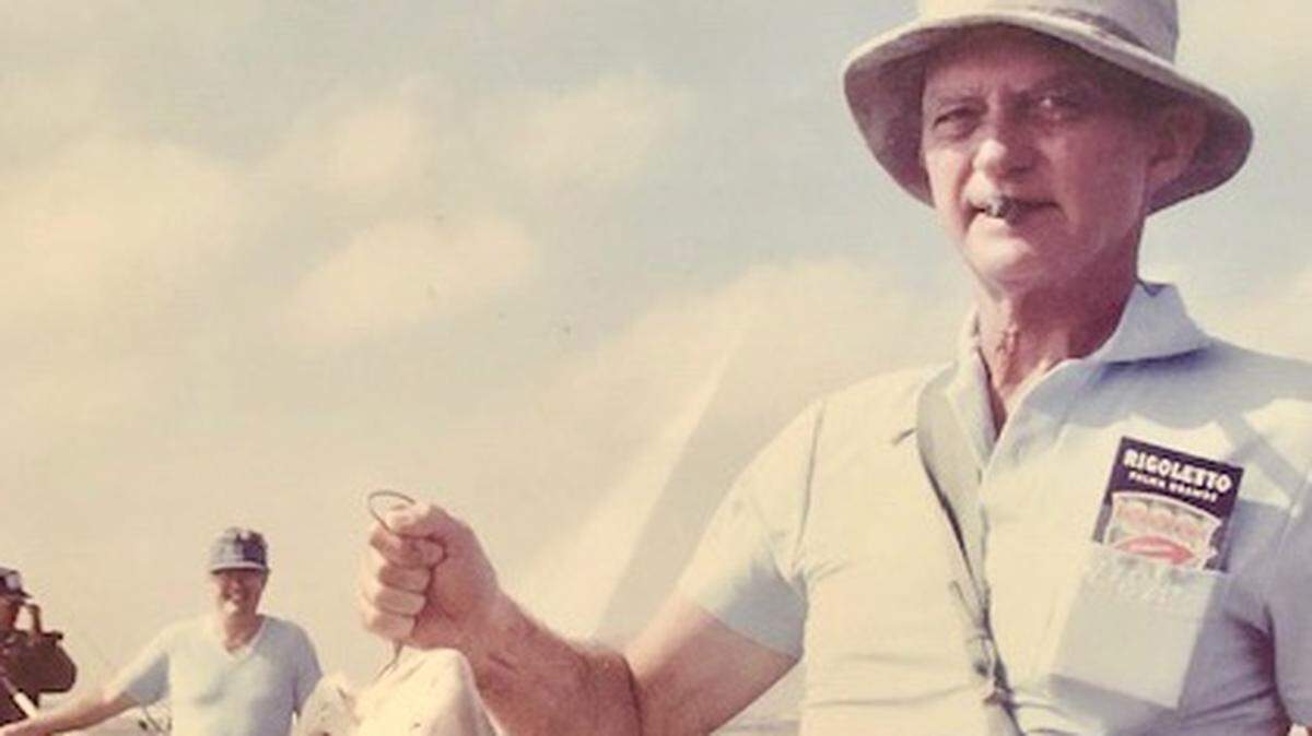 Joe Mix in his favorite place: surf fishing on the barrier islands off Beaufort.