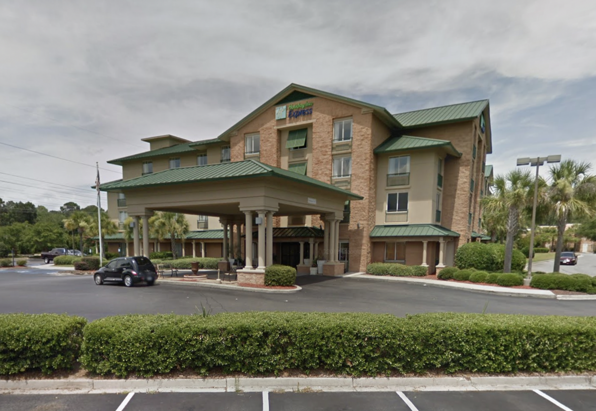 Deputies responded to the shooting at the Holiday Inn Express in Bluffton just after 7 a.m. Tuesday.