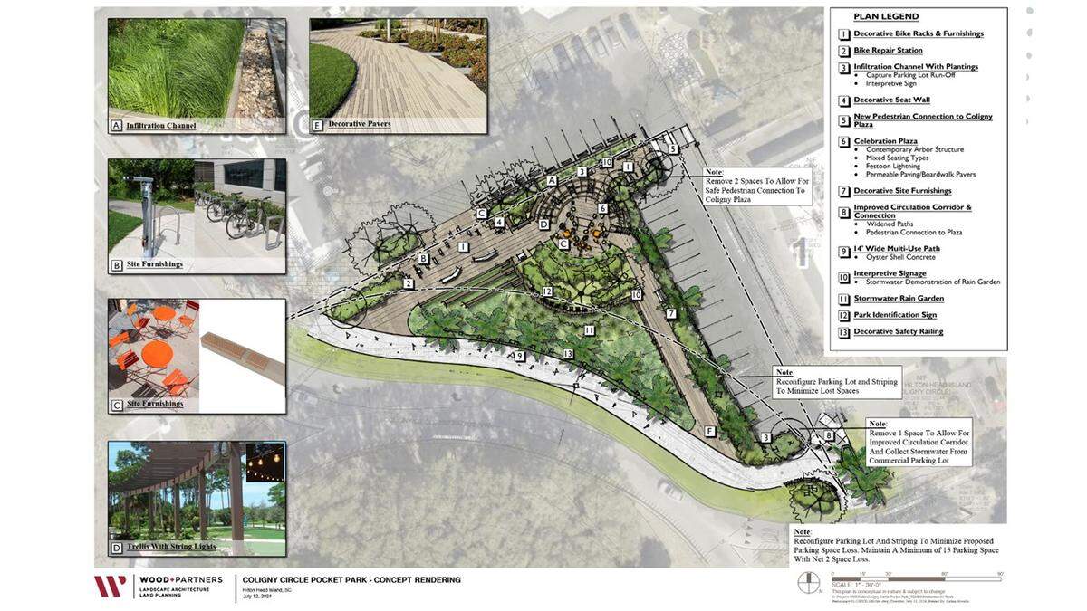 A new $900,000 pocket park will feature bike racks, a seating area and a widened multi-use pathway.