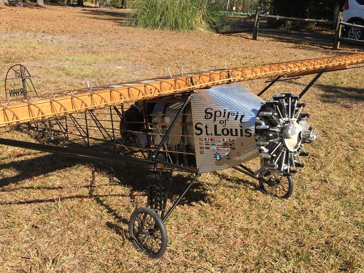 Tyler Gault of Coosaw Island recently completed this replica of the Spirit of St. Louis, which Charles Lindbergh flew in 1927 from Long Island, N.Y., to Paris in the first solo nonstop flight across the Atlantic Ocean. Gault’s plane, one-quarter the size of Lindbergh’s, will go to Triple Tree Aerodome in Woodruff, S.C. , for display.